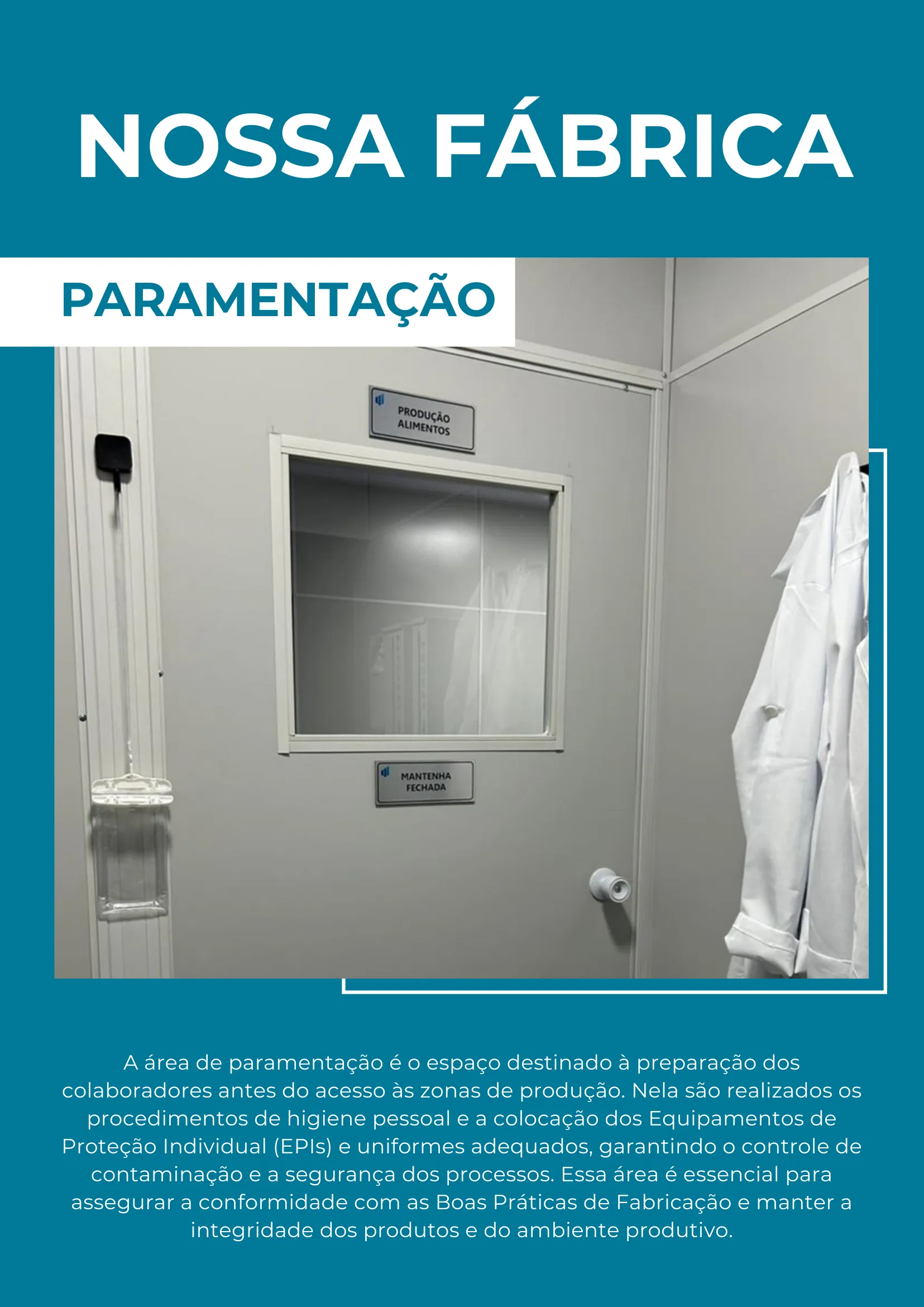 Área de paramentação da fábrica MVW