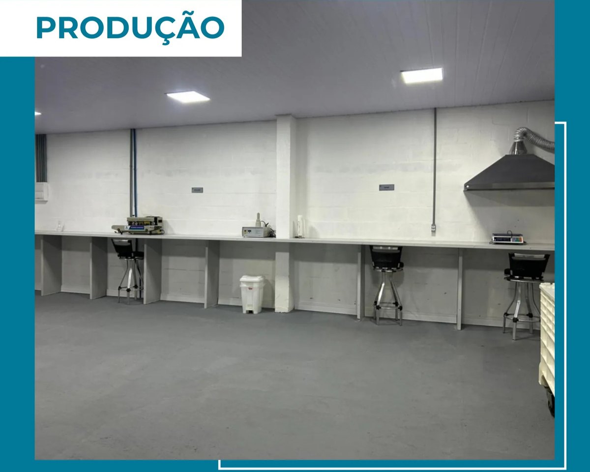 Produção — área de fabricação, mistura e envase da fábrica MVW
